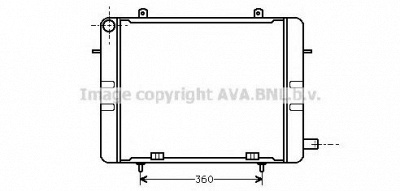 AVA QUALITY COOLING ol2155 -  Радиатор, охлаждение двигателя